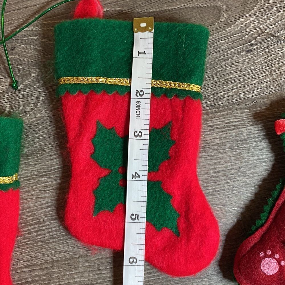 Felt Dog Bone Christmas Stockings - Picture 5 of 7